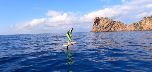 Single rider electric flying surfboard experience in Majorca